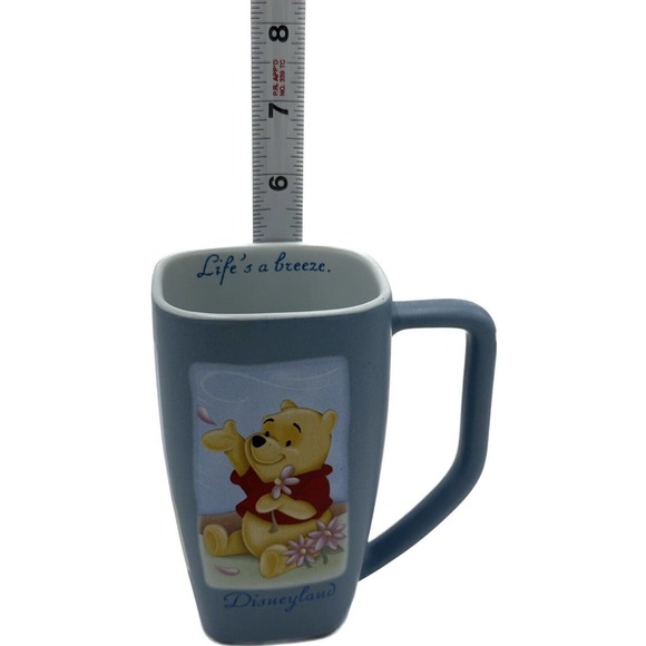 Vtg Winnie The Pooh Mug Coffee Tea Cup Life’s A Breeze 3 Sided Disney Disneyland - Picture 7 of 8